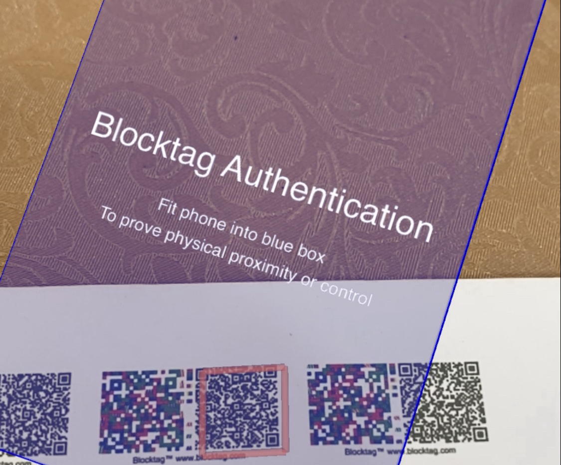 Augmented Reality Authentication Tags